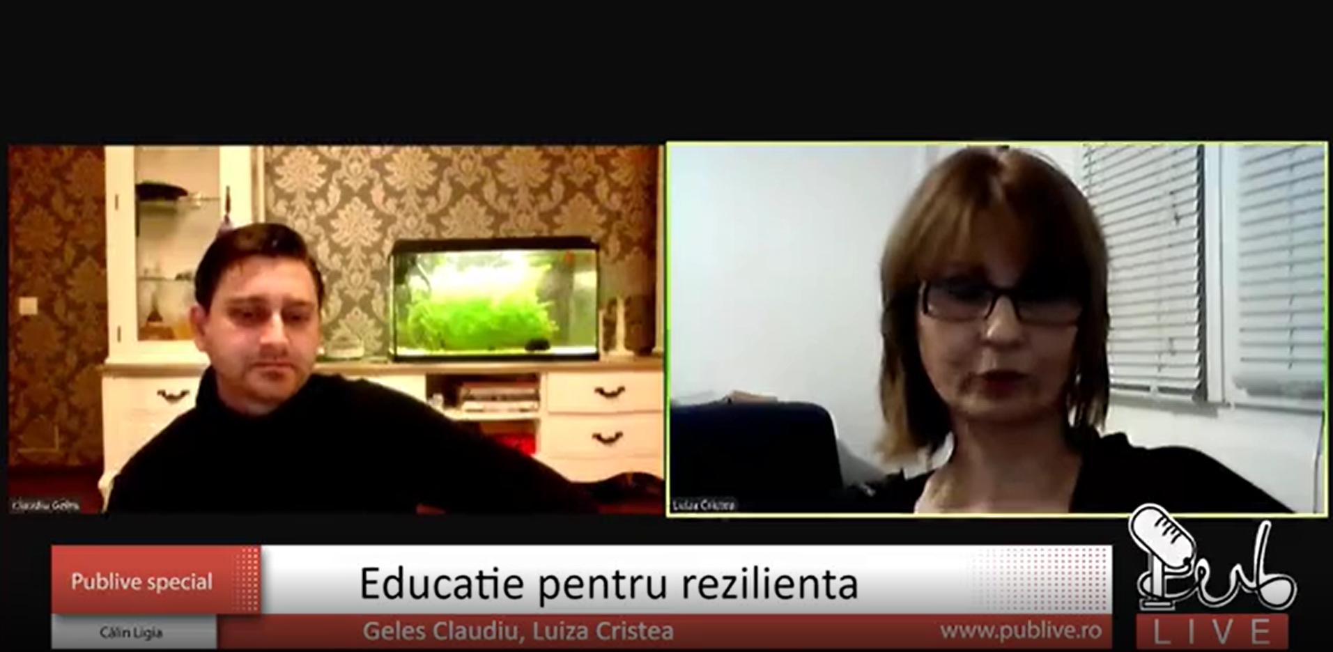 Educație pentru reziliență – Interviu Online Claudiu Geles și Luiza Cristea